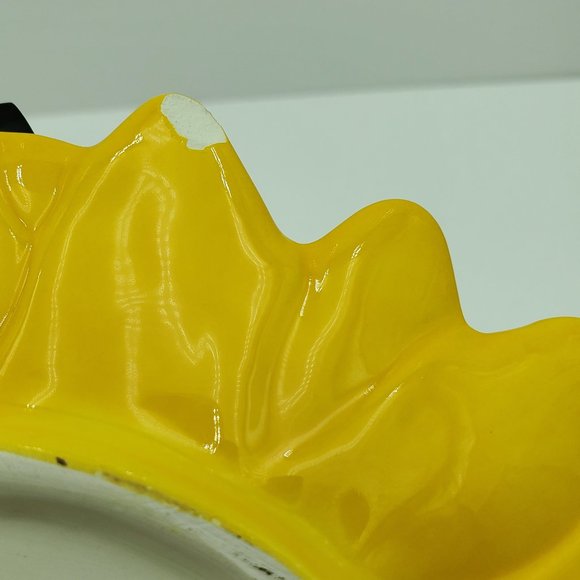 Pier 1 Sunflower Plates 7" Appetizer Dessert Side Salad Display Flower Plates - Picture 8 of 8